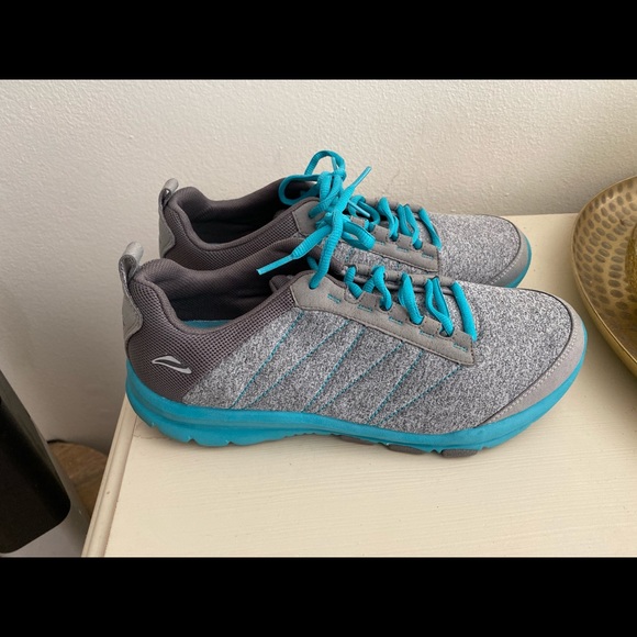 Abeo Shoes - Grey and Teal ABEO Tennis Shoes